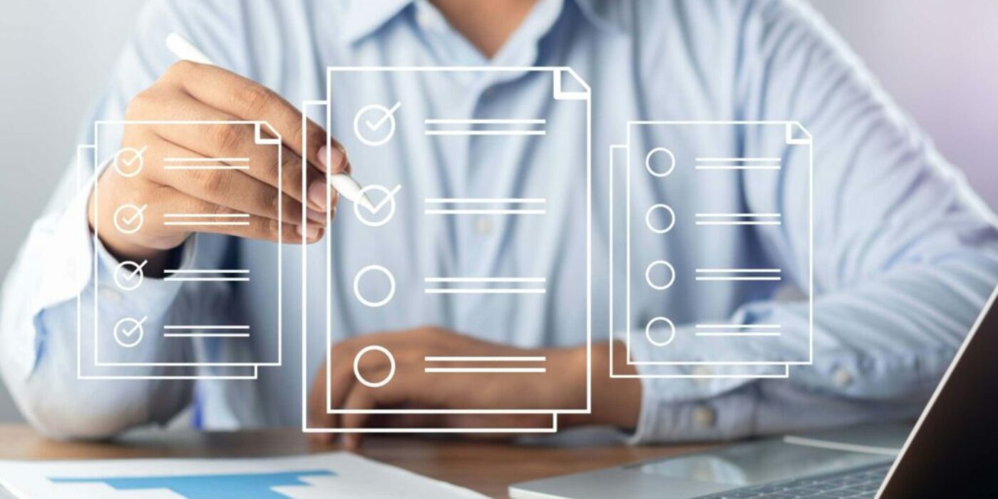 men ticking checlist