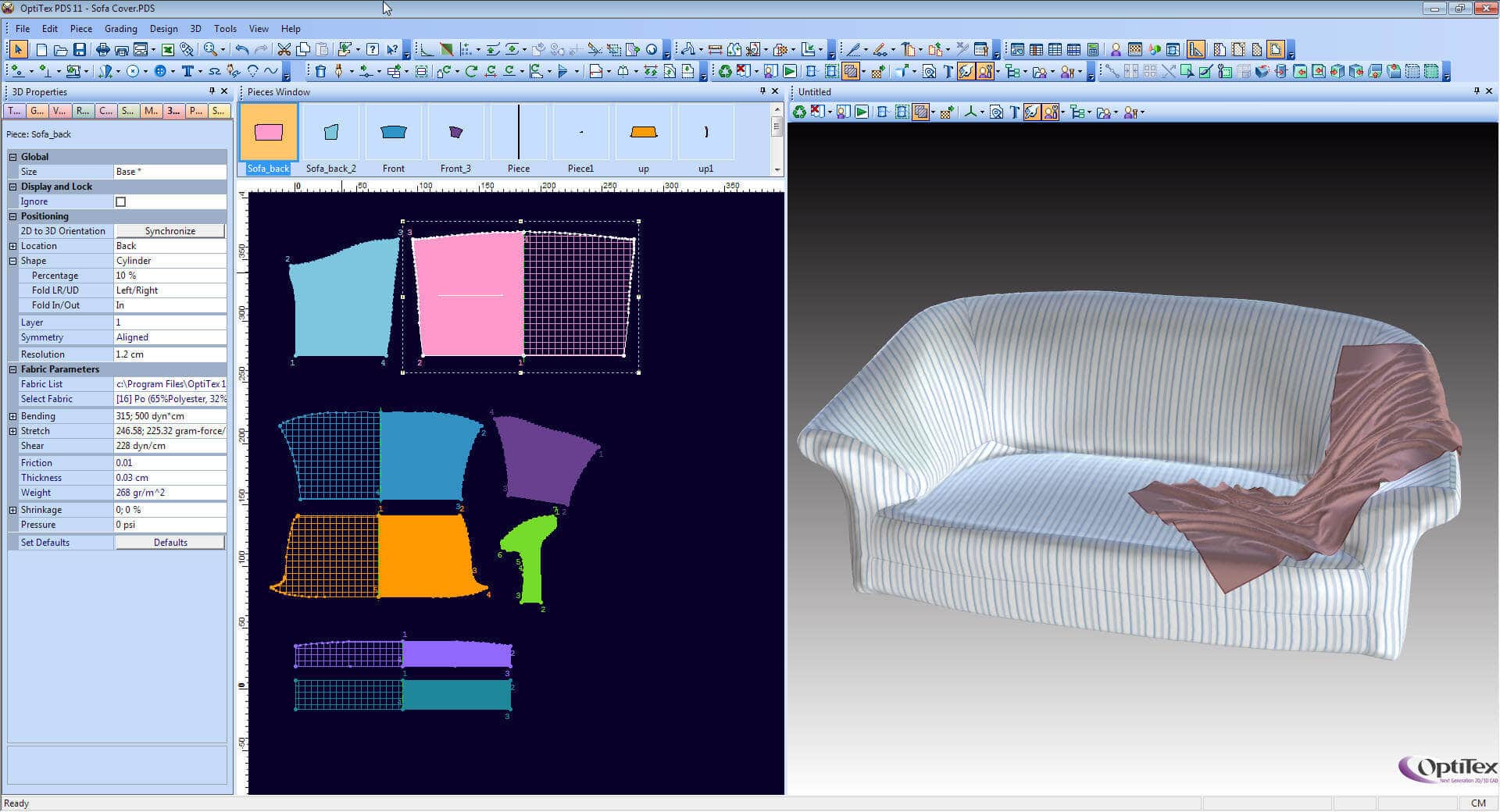 OptiTex_Sofa_PDS_3D OptiTex_Sofa_PDS_3D
